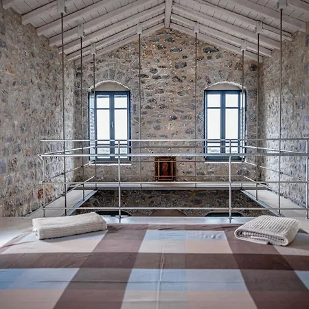 1bdr Loft In Stone Tower, Majestic View In Mani Psion